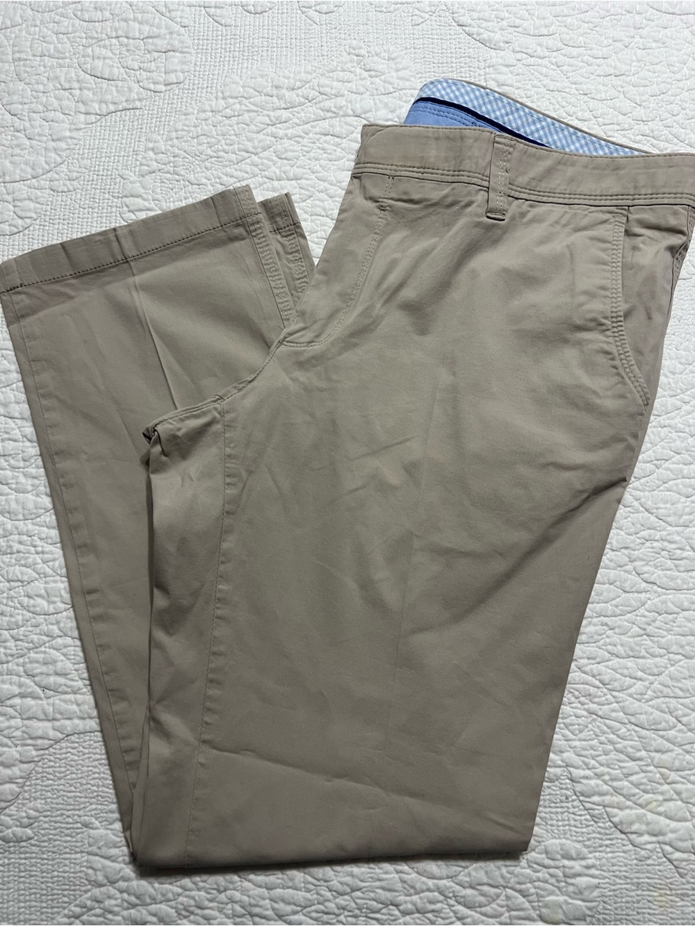 Men EUREX by brax Trousers  Chino Waist 38” Inseam 30” Beige Straight Leg #633